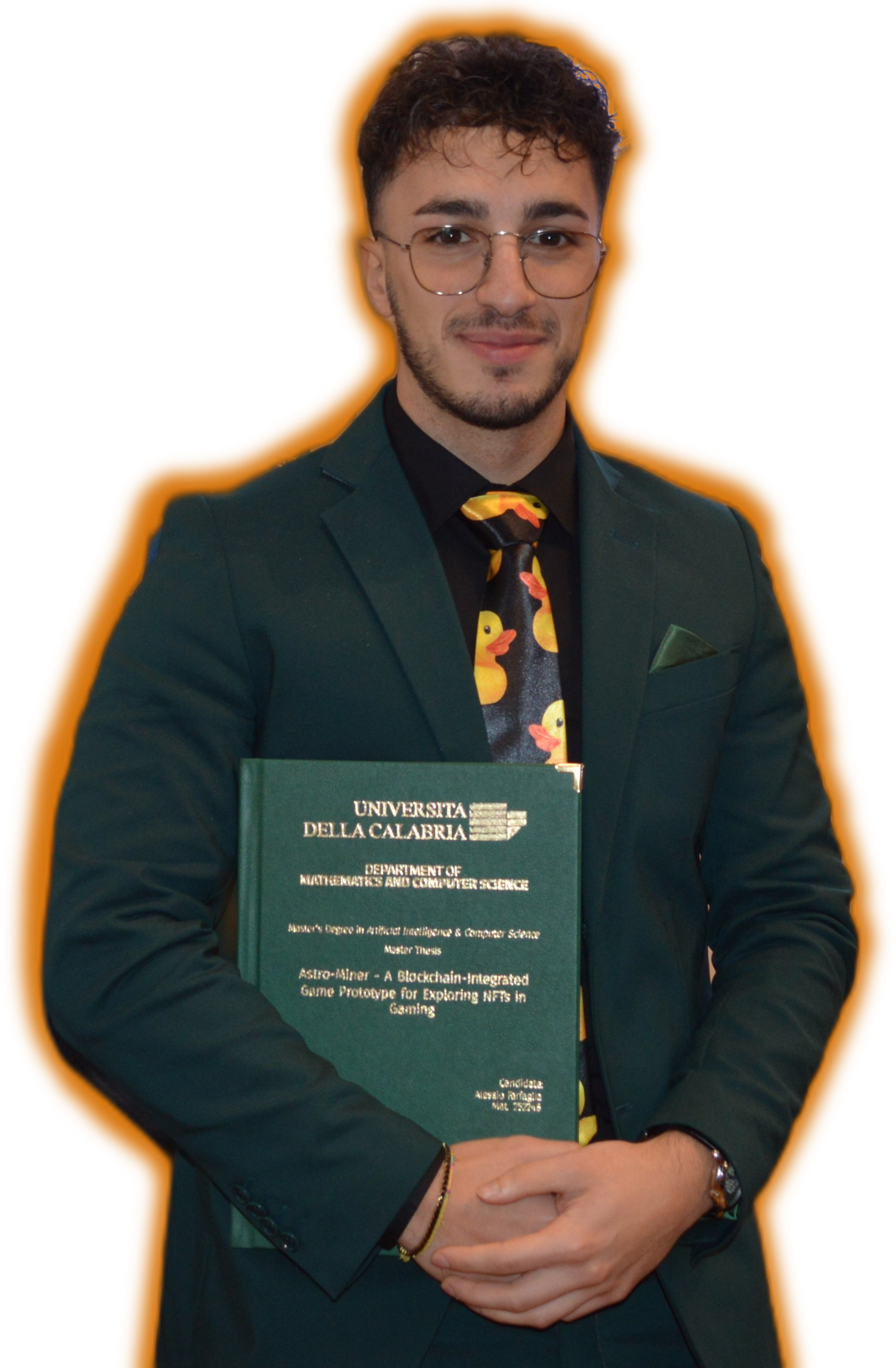 Alessio Farfaglia at graduation