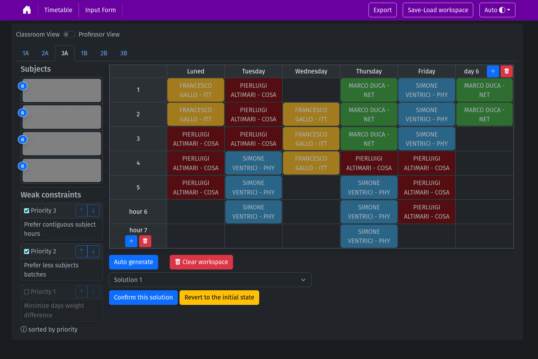 School Timetable